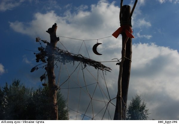 dreamcatcher at a rainbow gathering